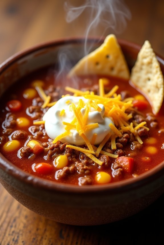 hearty taco soup recipe