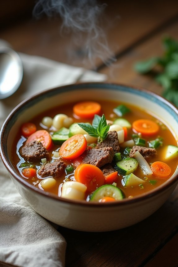 hearty vegetable beef soup