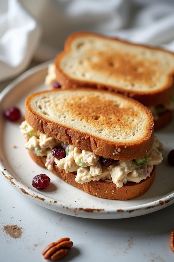 homemade chicken salad sandwich