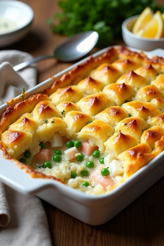 homemade creamy fish pie