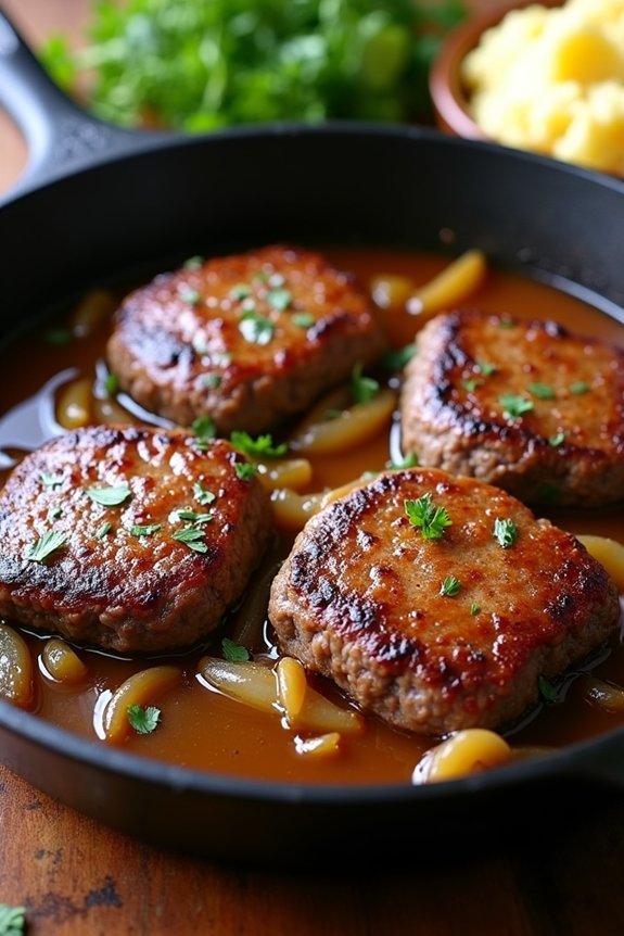 homestyle savory hamburger steak