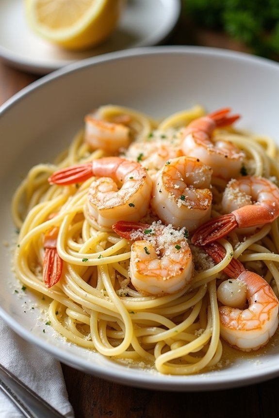 indulgent seafood pasta dish