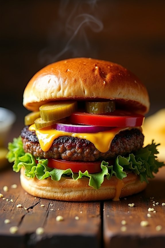 juicy black angus burgers