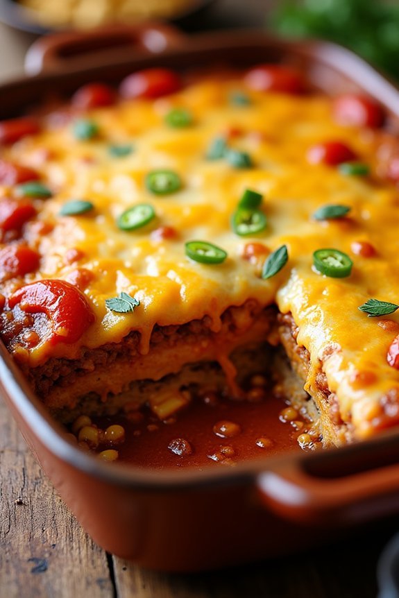 layered enchilada casserole instructions