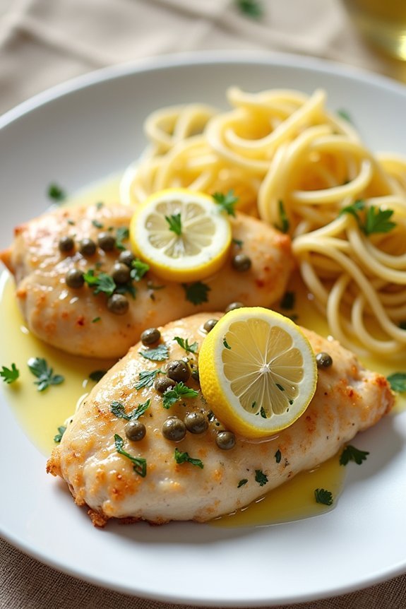 lemon butter chicken dish