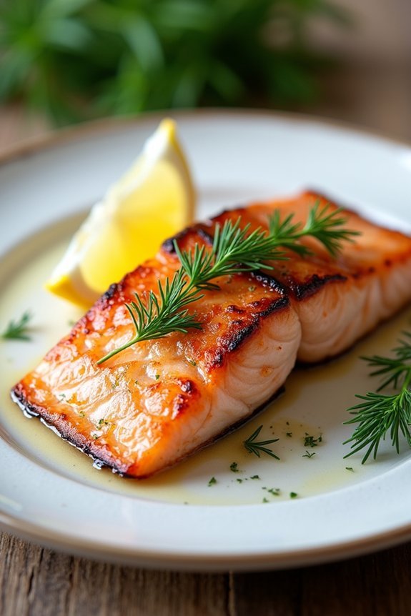 marinated pan seared salmon perfection