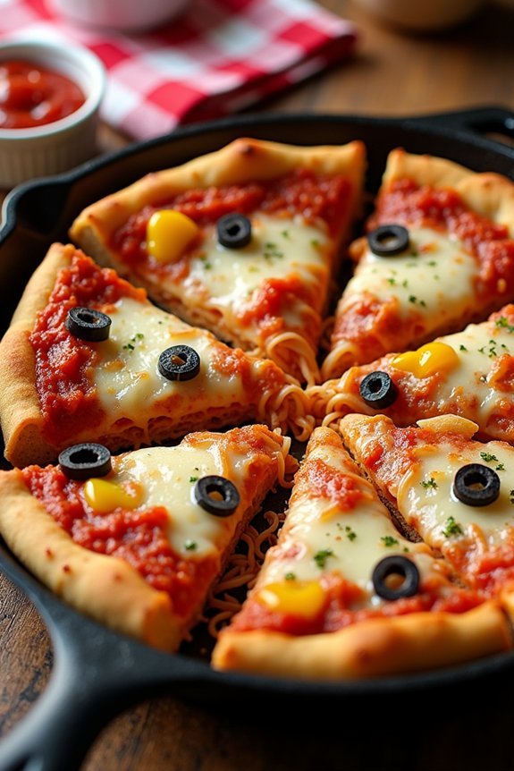 pasta pizza skillet recipe