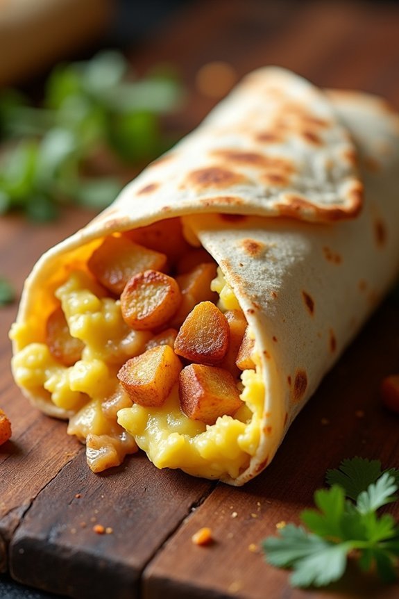 peppery breakfast burrito recipe