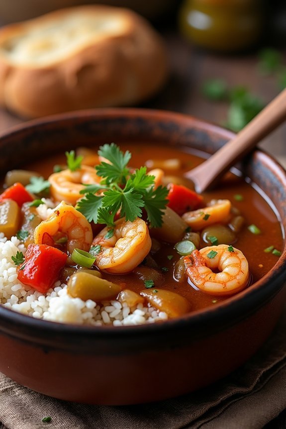 rich dark roux gumbo