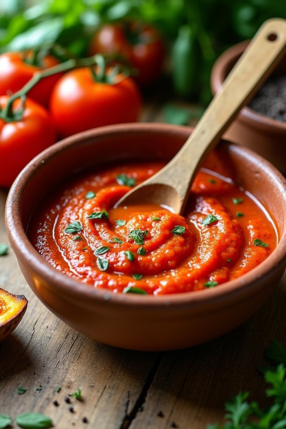 rustic roasted veggie marinara