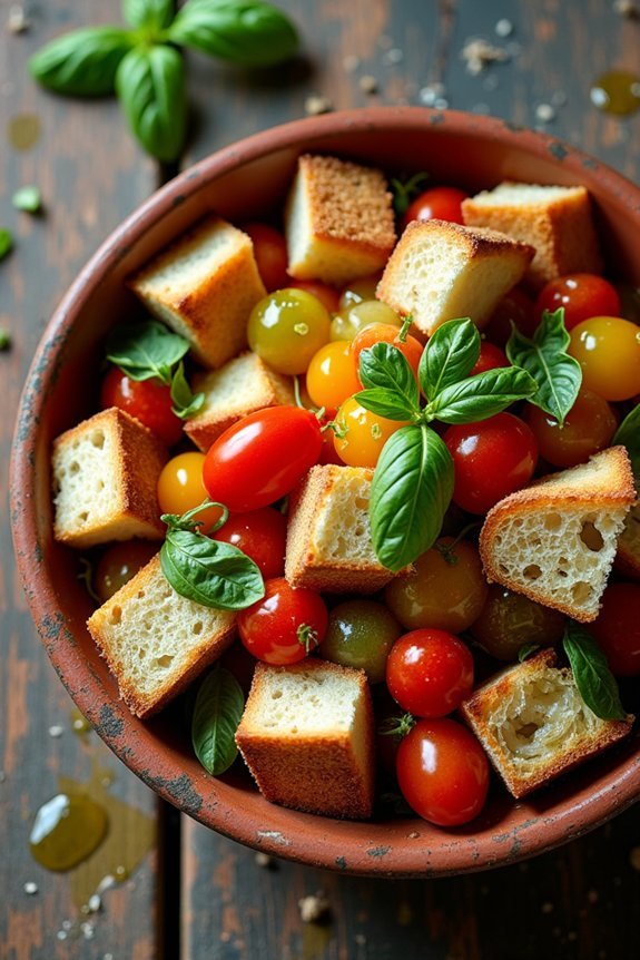 rustic tomato bread salad