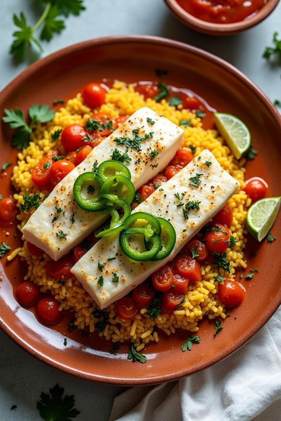 sablefish with spanish flavors