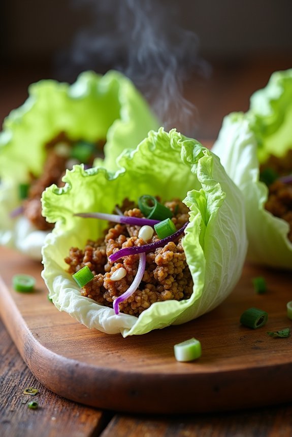 savory ground meat wraps