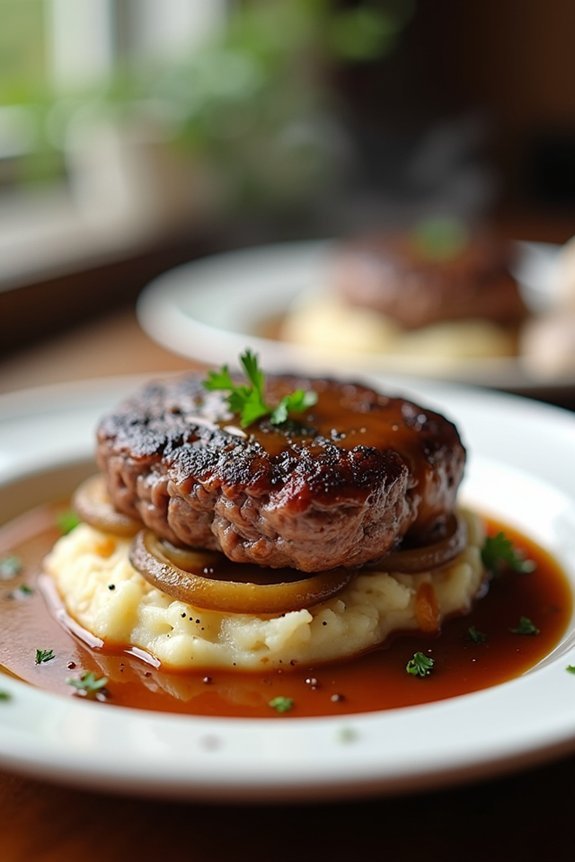 savory hamburger steak gravy
