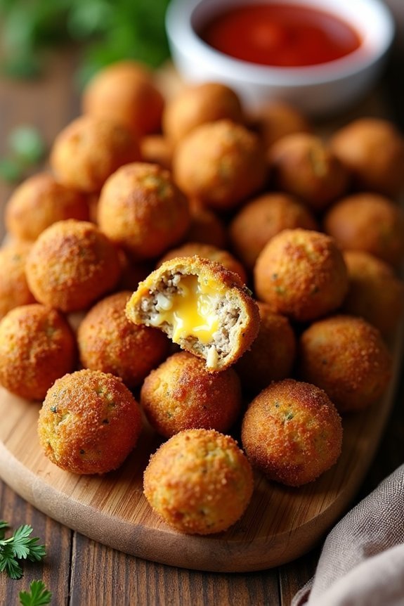 savory sausage cheese snacks