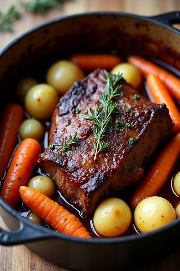 savory wine infused pot roast