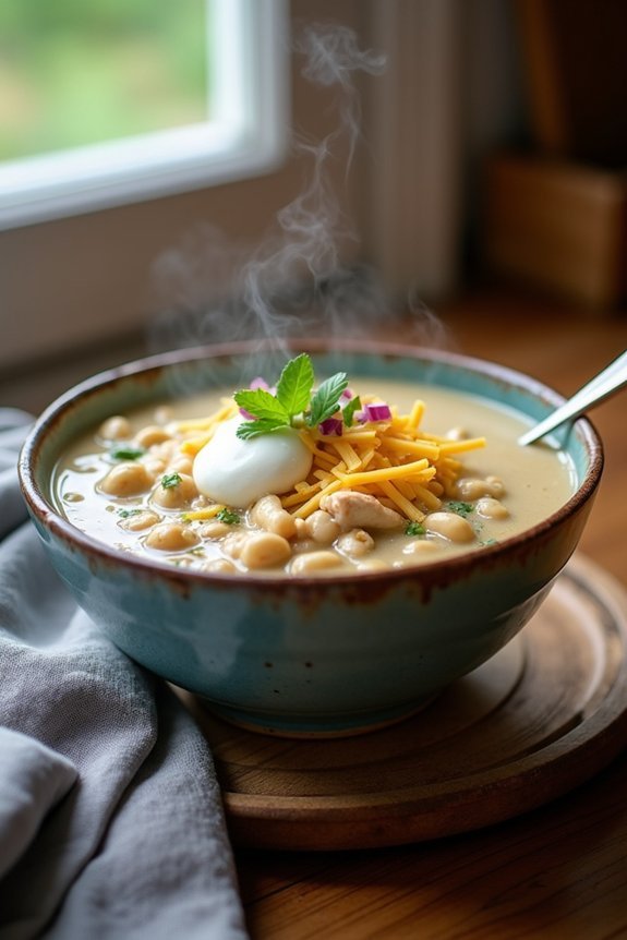 simple creamy chicken chili
