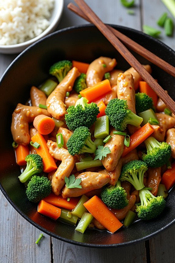 sizzling asian chicken stir fry