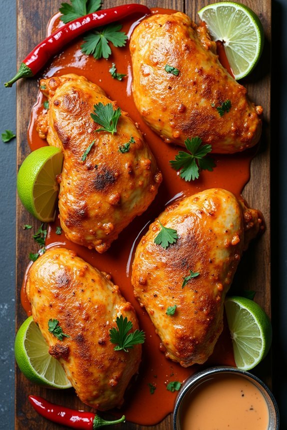 sizzling spicy chicken dish