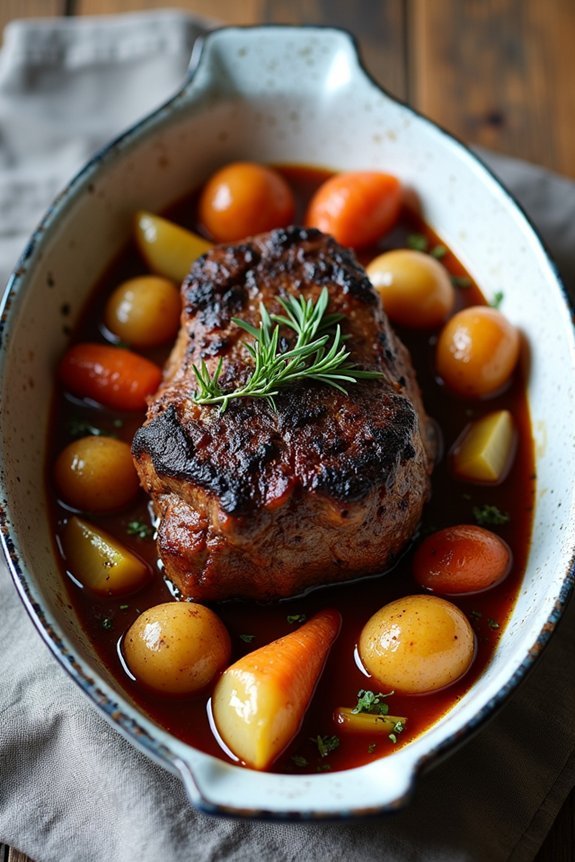 slow cooked flavorful beef