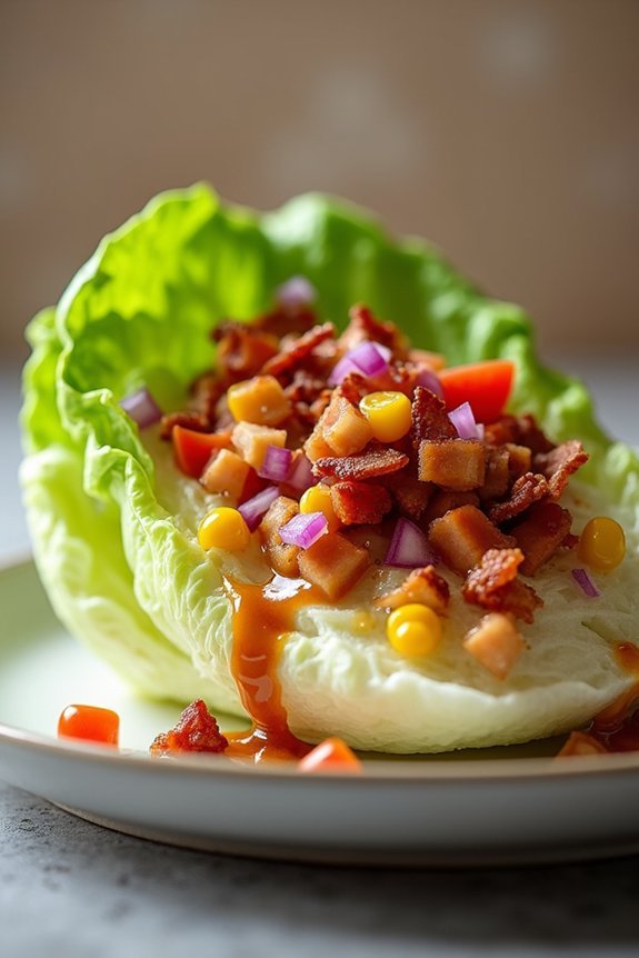 smoky barbecue ranch wedge salad