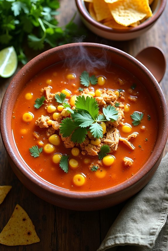 spicy chicken tortilla soup