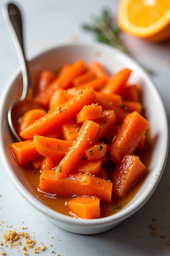 sweet glazed carrot dish
