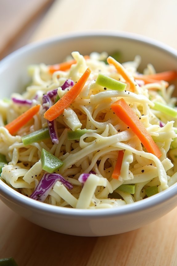 sweet pickle juice coleslaw