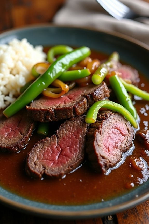 tender flavorful pepper steak