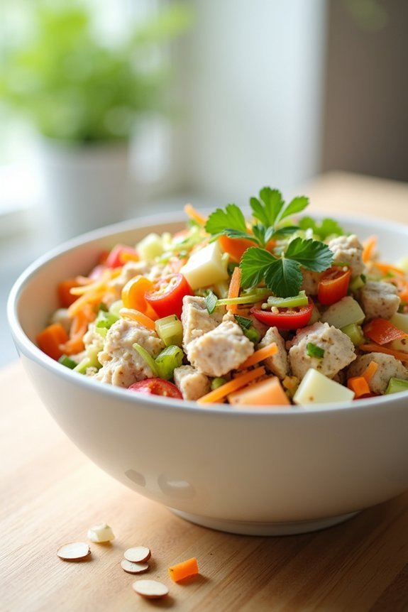 veggie packed tuna salad recipe
