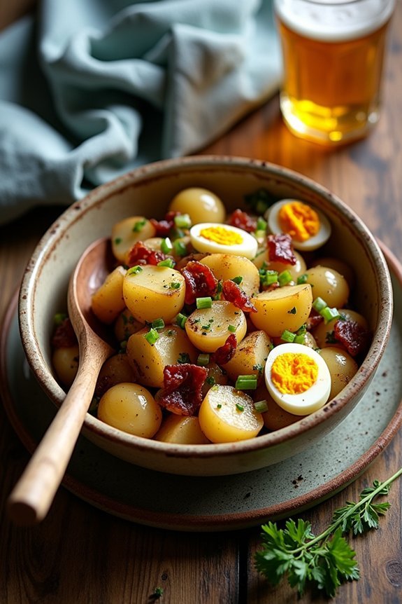 warm german potato salad