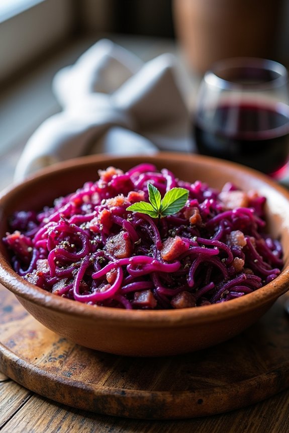 wine braised red cabbage recipe