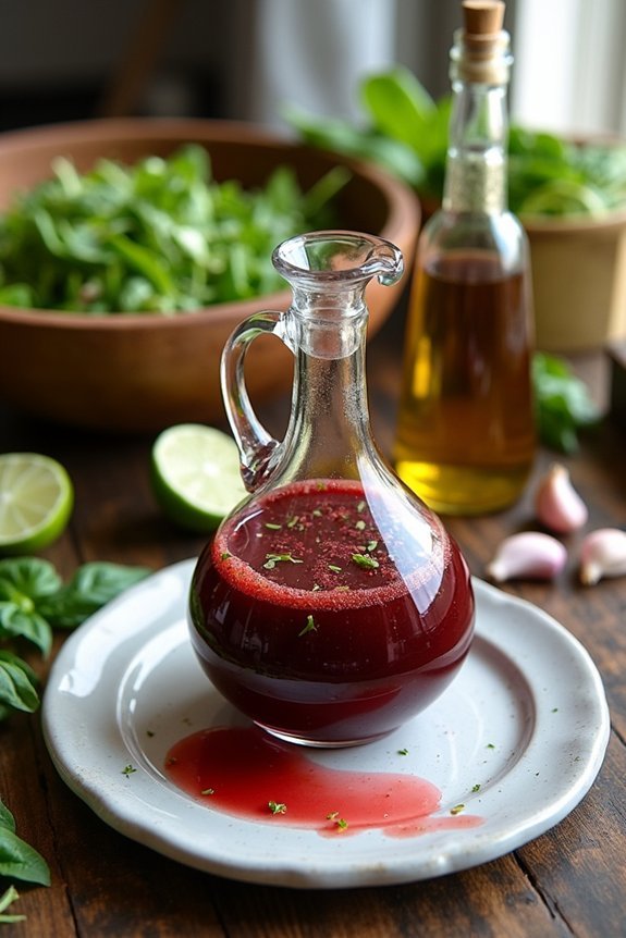 zesty red wine dressing