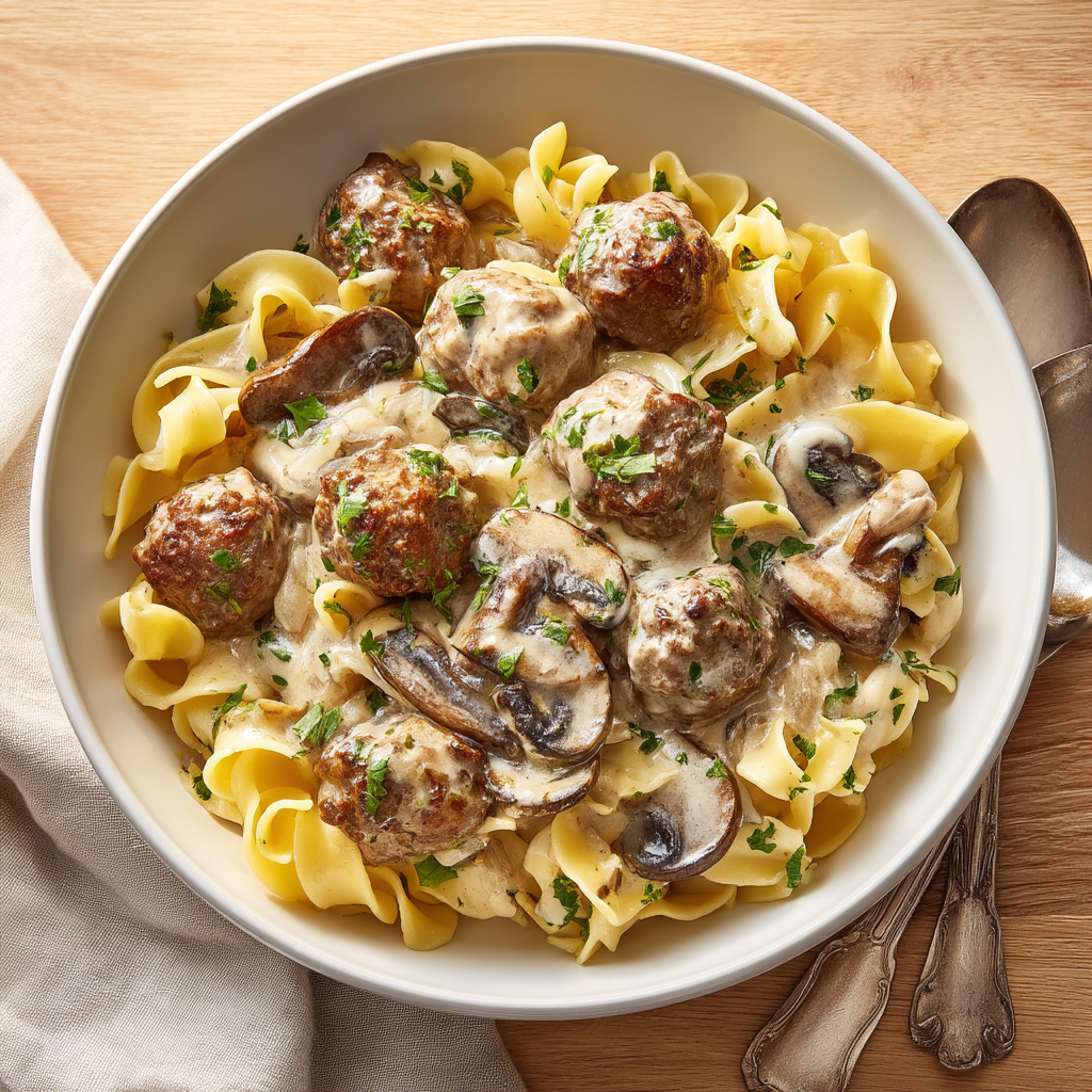 ground beef stroganoff recipe