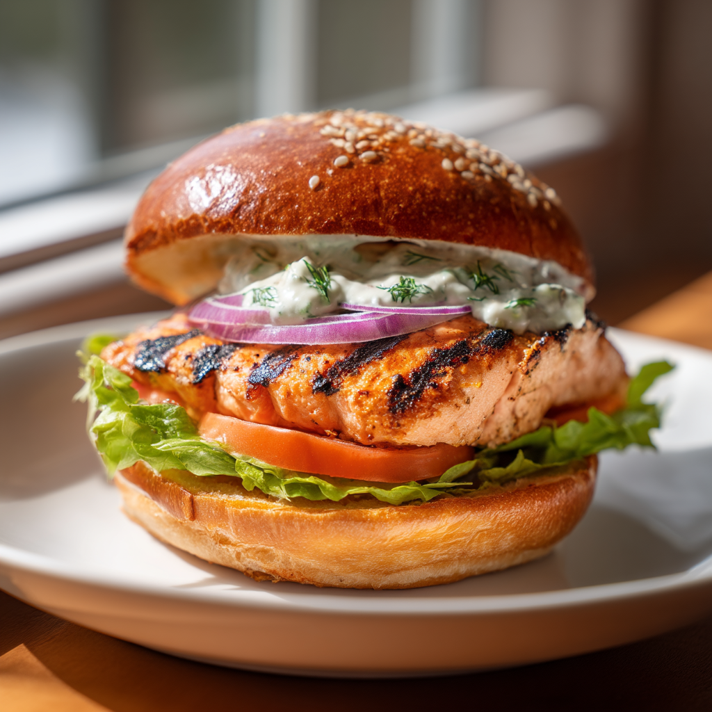 salmon burger recipe